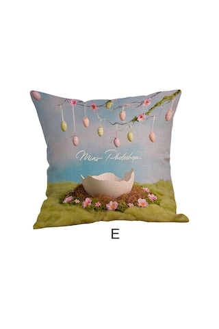 Paskalya Günü Yastık Kılıfı Kanepe Kılıfı Minder Kılıfı Özel 0009 Diğer