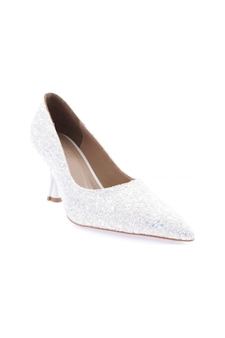 Dgn 555-2175 Kadin Alçak Topuk Stiletto 555-2175-R0198 Beyaz