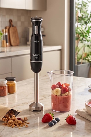 Arzum AR1139 Chefy El Blender 1500W 2 Kademeli Karıştırma Kabı