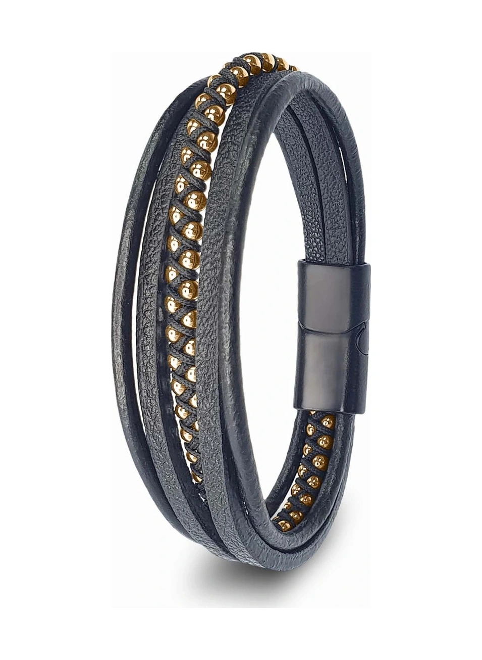 Moncuk Design Sarı Hematit Ve Çoklu Deri Bileklik 33514b3d2 Çok Renkli