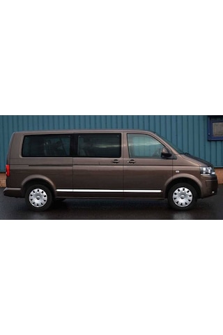 Vw T6 Transporter Krom Yan Kapı Çıtası Tek Sürgü 5 Parça Kısa Şas