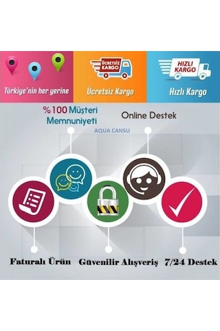 Ferah Ravent,bms LG Uyumlu ,ova,sulax,aqua Clean Aqvaplus Waterlife Tiger Conax Kapalı Kasa Filtre Seti 5li Aşama