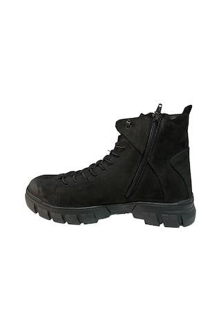 Hammer Jack Aversa Casual Hakiki Deri Nubuk Erkek Bot (Kış 22) Siyah