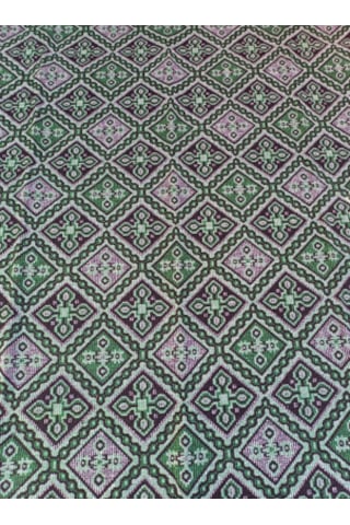 Uşak Dokuma Kilim 180x280cm Beyaz - Yeşil