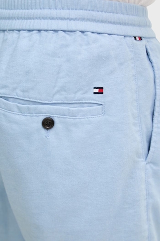 Tommy Hilfiger Bağlamalı Normal Bel Keten Bermuda Short Erkek Short Mw0mw44353 Dbr Mavi