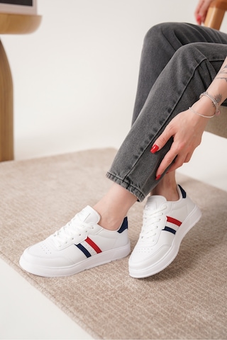 Daxtors Daxors D163 Günlük Ortopedik Kadın Sneaker Spor Ayakkabı Kırmızı