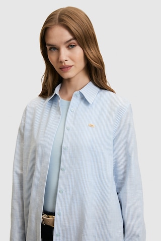 U.S. Polo Assn. U.s. Polo Assn. Kadın Mavi Gömlek Desenli 50324635-vr036
