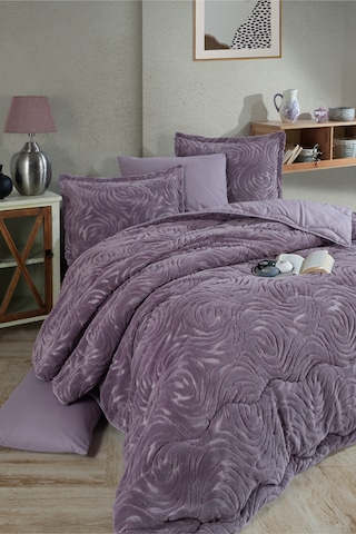 Clasy Wellsoft Jakarlı Tek Kişilik Uyku Seti Reste V3 Lila