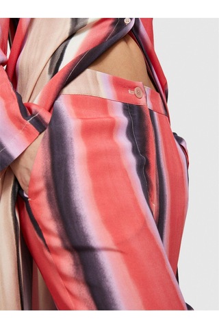 Sisley Viskoz Tamamı Desenli Elastik Bel Bantlı Pantolon Kadın Yeşil Pantolon - 324p4zdnlf05f