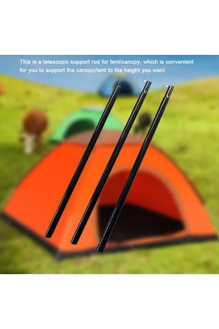 Ebitda Dayanıklı Demir Kamp Çadırı Destek - 2m/1.5m, Rüzgara Dayanıklı Çok Renkli