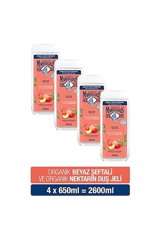 Duş Jeli Beyaz Şeftali & Nektarin 4 X 650 Ml Diğer