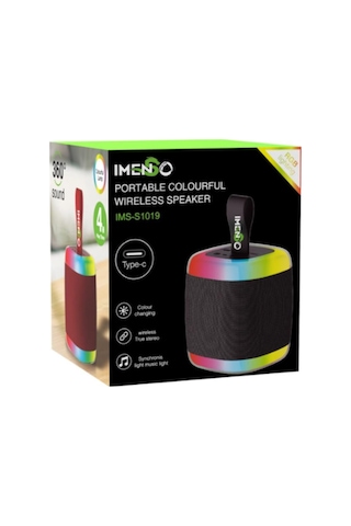 Taşınabilir Ses Bombası Kablosuz Bluetooth Hoparlör Speaker Yüksek Sesli