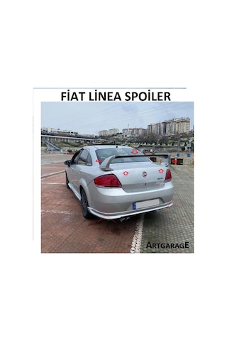 Fiat Linea Boyasız Yüksek Spoiler-fiberglass