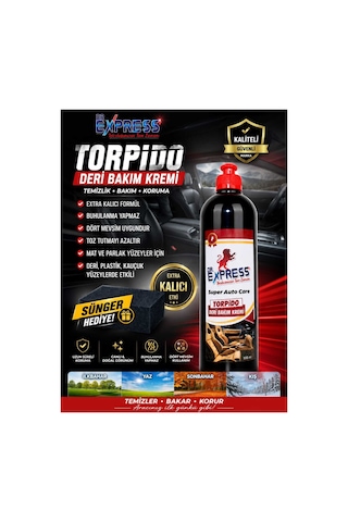 Premium Torpido Bakım Kremi 500 Ml Araba Plastik Deri Koruyucu Yeniler Toz Çekmez Badem Yağlı Krem 2'li