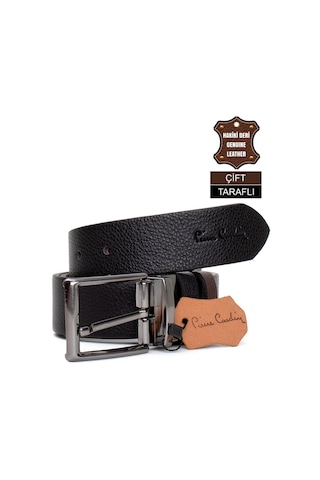Pierre Cardin Pc406 Erkek 4 Cm Çift Taraflı Kemer Kahverengi-kahverengi Kahverengi