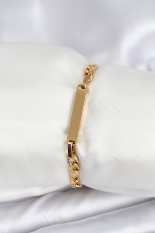 316l Çelik Gold Renk Yazı Yazmaya Uygun Kadın Bileklik Çok Renkli