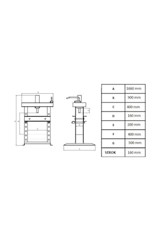 25 Ton Kollu Manuel Hidrolik Pres
