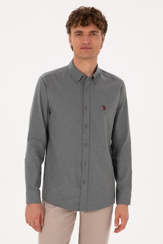 U.s. Polo Assn. Erkek Gri Gömlek Basic 50316721-vr024 Gri