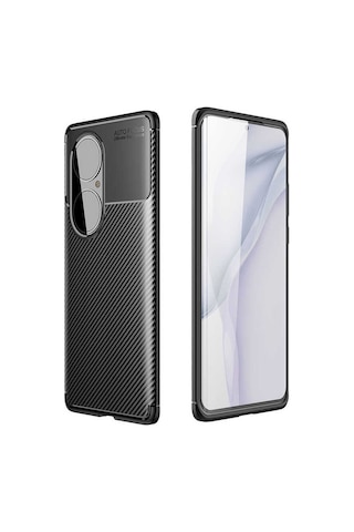Nourthkiingdom Huawei P50 Pro Kılıf Nrtk Negro Silikon Kapak - Siyah Siyah
