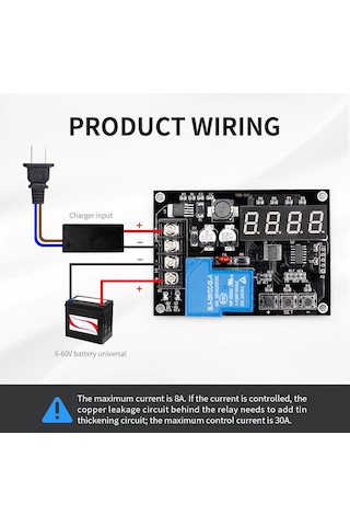 Vhm-000 Lityum Pil - Akü Şarj Kontrol Devresi 6-60V