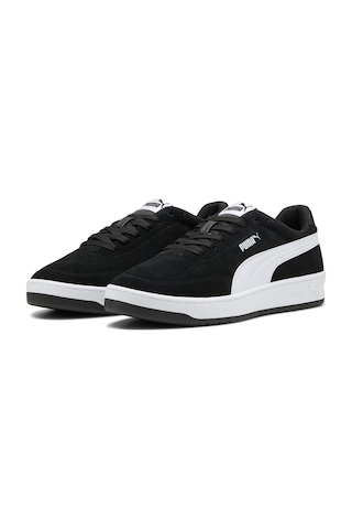 Puma Court Classic Clean Sd Siyah Erkek Sneaker 000000000102714303 SİYAH-BEYAZ