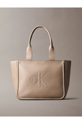 Calvin Klein Bold Ck Orta Boy Kadın Kahverengi El Çantası Lv04f3218g-vfu Kahverengi