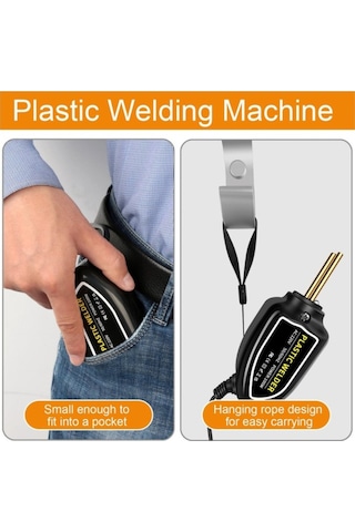 Mufunye Araba Tampon Tamiri Makinesi - Plastik Kaynak Aleti, 0.6mm M/0.8mm V Dalgalı Çivi, Led Göstergeli 200psc Kaynak Makinesi