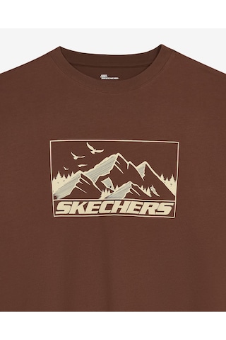 Skechers M Relax Fit Adventure T-shirt Erkek Kahverengi S2620111-2070