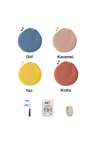 Bi Boya Geometrik Duvar Boyama Set 9 - 1 L