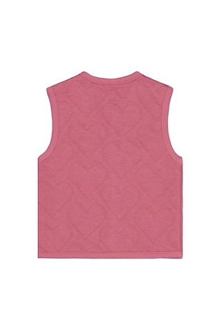 Civil Baby Kalp Desenli 6-18 Ay Yelek - Pembe Gülkurusu