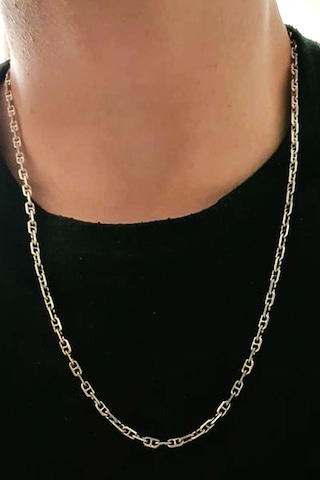 Italyan 925 Ayar Gümüş Erkek Zincir Kolye 50Cm 3Mm (491350502)