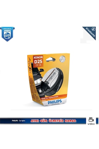 Philips D2S Xenon Standart Ampul 85122 Vis1 Ean- 8727900364910