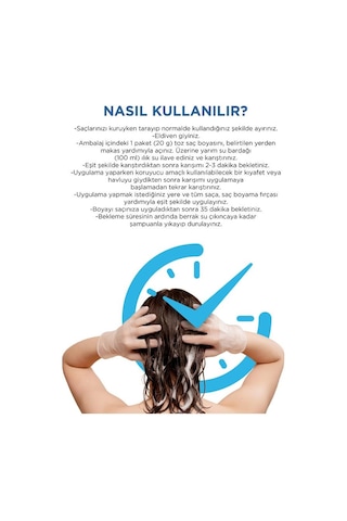Sea Color Aqua Hair Dye Vegan & Amonyaksız Su İle Aktive Edilen Kalıcı Saç Boyası Toz 5.0 Açık Kahve