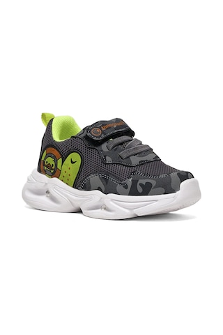 Tonny Black Çocuk Unisex Füme Kamuflaj Tonny Black Işıklı Cırtlı Ayakkabı Çok Renkli