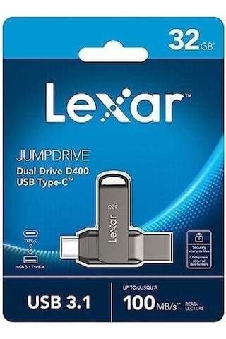 Lexar 32gb Jumpdrive Typec Usb Flash Bellek- Ljdd400032g