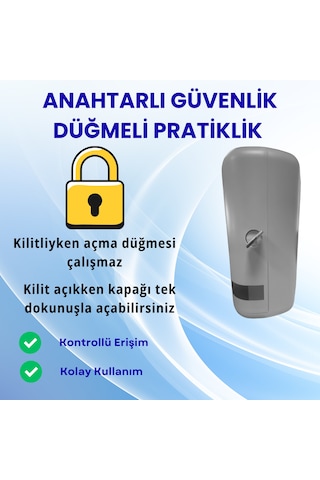 Mulpex Beyaz Duvara Monte Z Katlamalı Kağıt Havlu Dispenseri Premium Abs Gövde, Anahtarlı Kilit, Vidalı & Yapışkan Montaj Beyaz