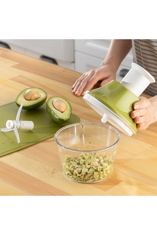 Ceronni Dinamik Manuel Doğrayıcı Rondo Yeşil Yeşil