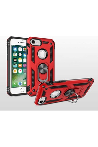 Apple Uyumlu iPhone 7 Kılıf Zore Vega Kapak-Siyah