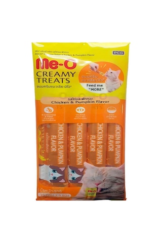 Me-O Creamy Kedi Ödülü Tavuk Bal Kabağı 4X15 Gr