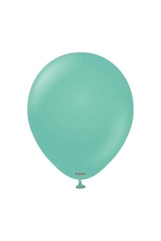 Gemar Parti Doğum Günü Organizasyon Balon - 28 Cm. - Aquamarine Green / Deniz Yeşili - 100 Adet Yeşil