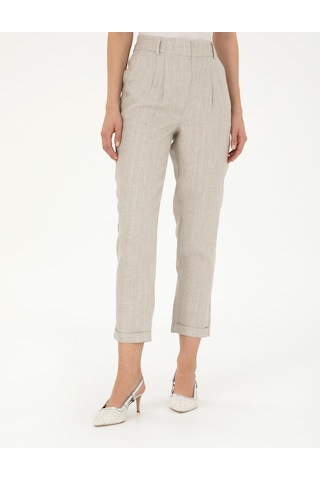 Pierre Cardin Kadın Bej Pantolon Kanvas-chino 50285479-vr011 Bej