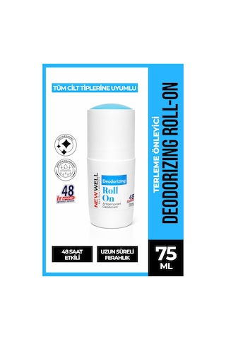 Deodorizing Roll On Terleme Önleyici Koltuk Altı Roll On Mavi 75 Ml