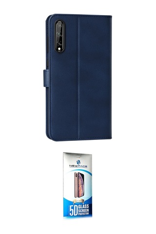Cep Huawei Uyumlu P Smart S Kılıf Siluet Işık Serisi İkili Koruma Seti Najmaddin Kırmızı