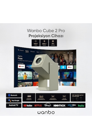 Wanbo Cube 2 Pro Projeksiyon Cihazı - Yeşil