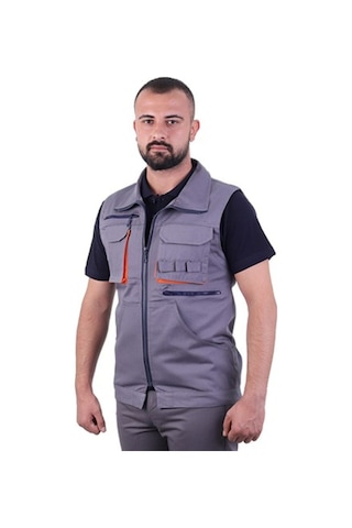 Eser - Teknik Bol Cepli İş Yeleği - Gri