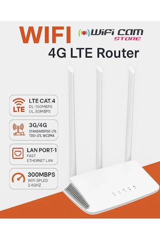 Sim Kartlı 3 Antenli Router Modem