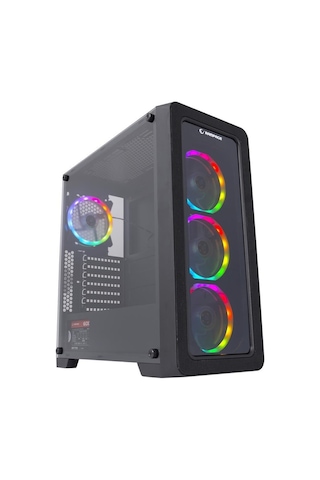 Rampage Espectro 4xRGB Fanlı 600W 80+ Bronze Mid Tower Bilgisayar Kasası Siyah