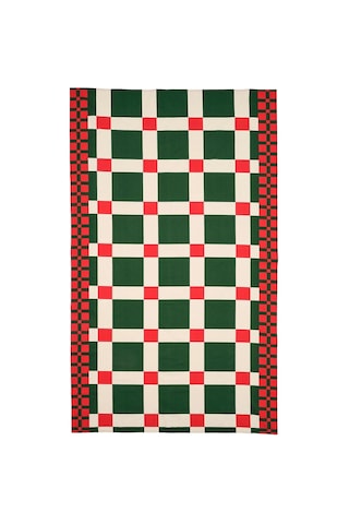 Ikea Vınterfınt Masa Örtüsü 145 X 240 Cm Kırmızı - Yeşil - Açık Bej Çok Renkli