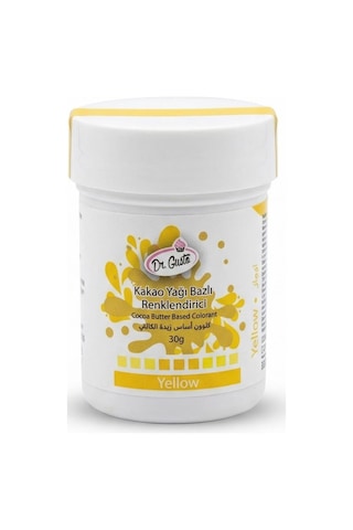 Çikolata Boyası Sarı 30 Gr Yağ Bazlı Gıda Boyası Kakao Yağı, Çikolata Ve Ganaj İçin