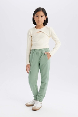 DeFacto Kız Çocuk Kargo Cepli Beli Paçası Lastikli Jogger Eşofman Altı D2872A824WNGN1125 Yeşil